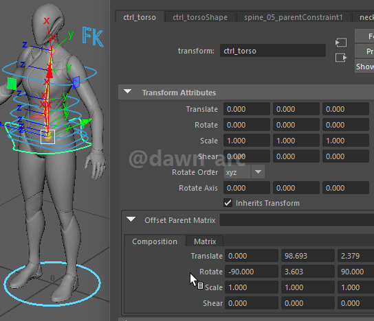 [Maya]Rigging 10 - Spine IK